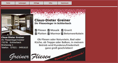 Desktop Screenshot of greiner-fliesen.com